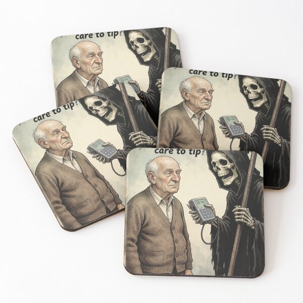 Item preview, Seaside Postcard: Grim Reaper designed and sold by halibutgoatramb.