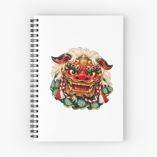 Item preview, Lucky Shishimai Lion Dance – Traditional Japanese Folk Art designed and sold by ミンゲイオービット.