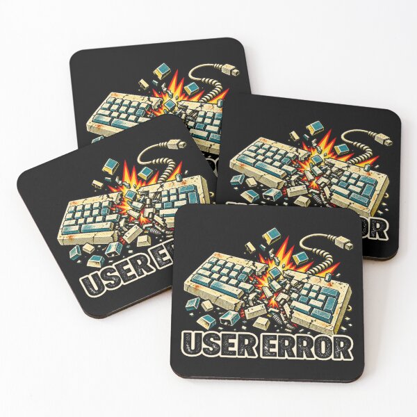 Item preview, USER ERROR – Vintage Computer Humor designed and sold by DopeyRobot.