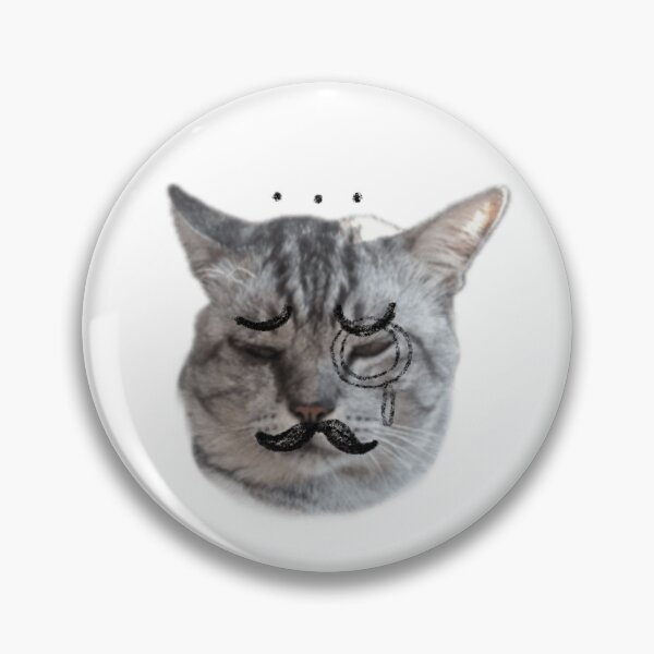 Item preview, Silly Tabby Cat Disappointed Monocle Mustache Meme designed and sold by fahiko.