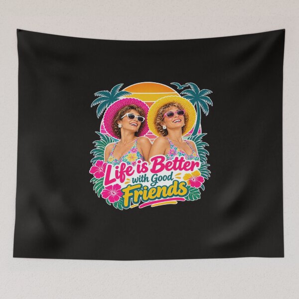 Item preview, Life Is Better With Good Friends designed and sold by Artbysarmina.