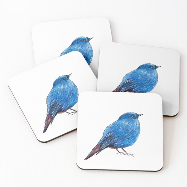 Item preview, Hand Painted Little Blue Bird designed and sold by KateIvesArt.