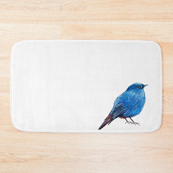 Item preview, Hand Painted Little Blue Bird designed and sold by KateIvesArt.