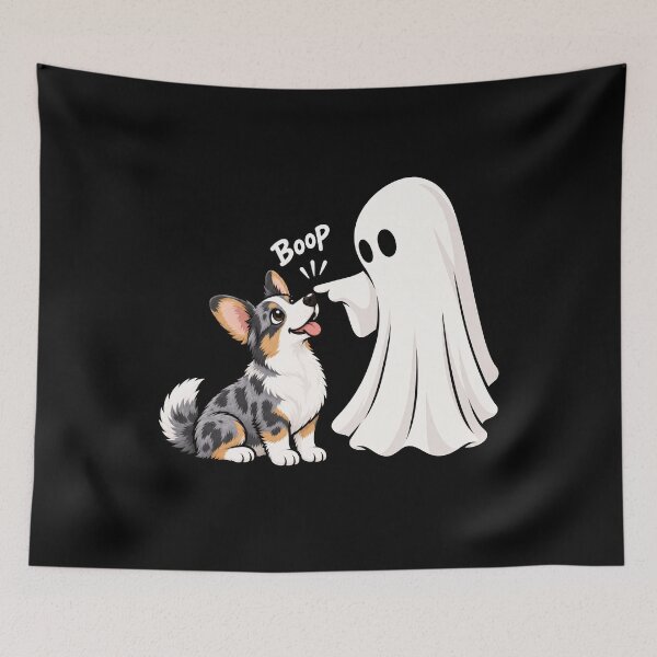 Item preview, Funny Ghost Cardigan Welsh Corgi Dog Boop Halloween Design Mom Dad designed and sold by rafaeltto.