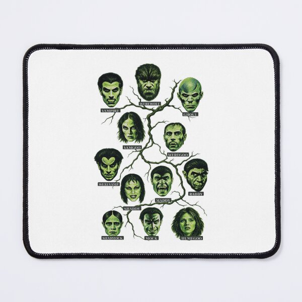 Item preview, ⚡THE CREATURE KIN COLLECTION ⚡MONSTER FAMILY TREE - THE MONSTER CLUB - labeled designed and sold by WheelieGdArt.