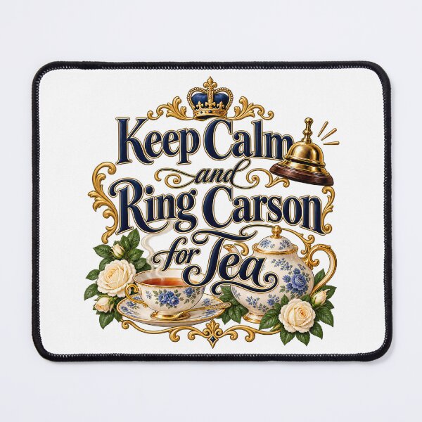 Item preview, Keep Calm And Ring Carson For Tea Vintage English Tea Party designed and sold by yaney85.