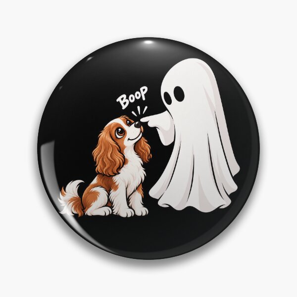 Item preview, Funny Ghost Cavalier King Charles Spaniel Dog Boop Halloween Design Mom Dad designed and sold by rafaeltto.