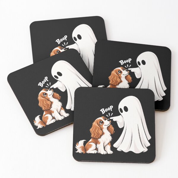 Item preview, Funny Ghost Cavalier King Charles Spaniel Dog Boop Halloween Design Mom Dad designed and sold by rafaeltto.