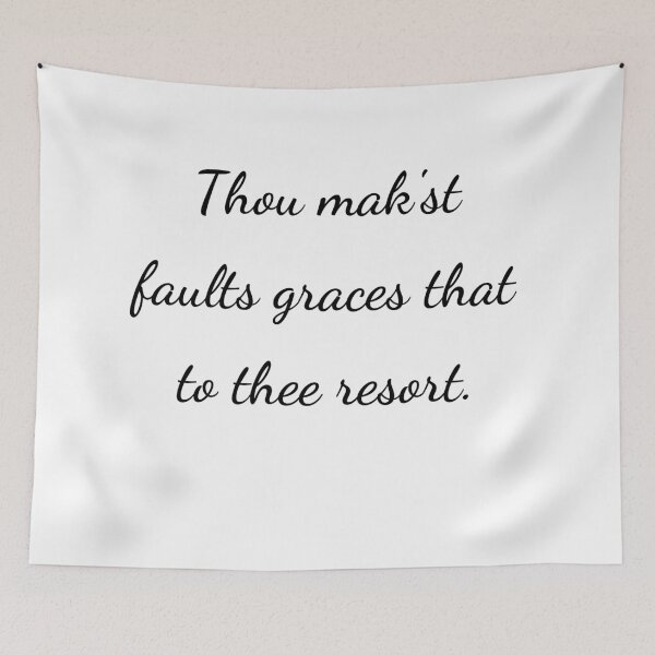 Item preview, “Thou mak’st faults graces that to thee resort.” - handwriting black designed and sold by ariksworld.