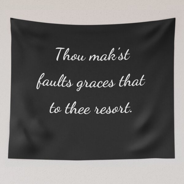Item preview, “Thou mak’st faults graces that to thee resort.” - handwriting white designed and sold by ariksworld.