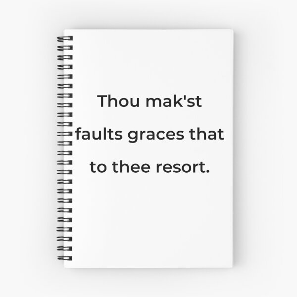 Item preview, “Thou mak’st faults graces that to thee resort.” - print black designed and sold by ariksworld.