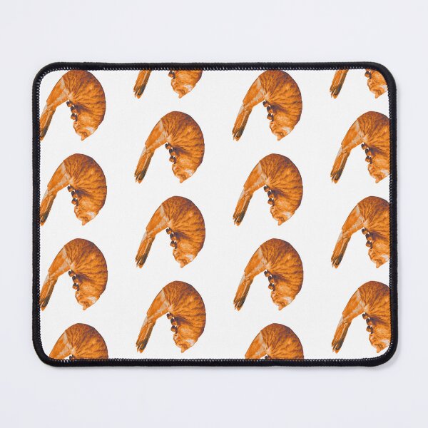 Item preview, Silly Tabby Cat Orange Shrimp Meme Art designed and sold by fahiko.
