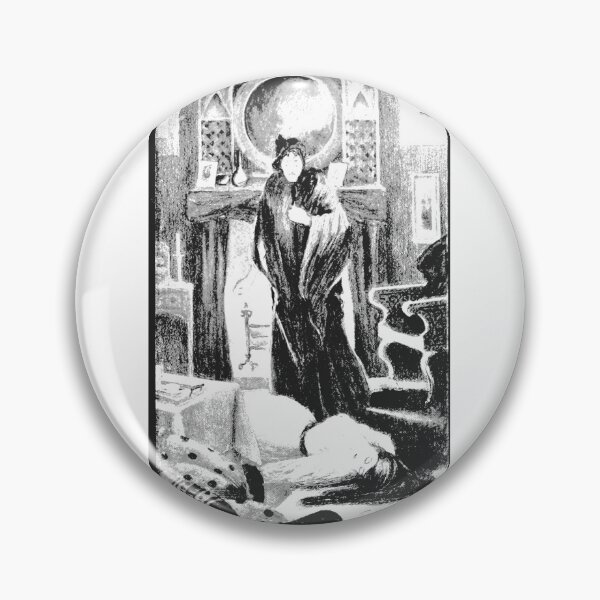 Item preview, Vintage Ghostly Tales Haunted Gothic Woodcut Plate 6 designed and sold by Antique Science Press.