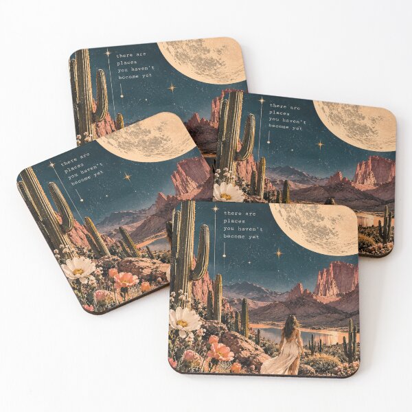 Item preview, There Are Places You Haven’t Become Yet Desert Moon Art designed and sold by MetaModel Editions.