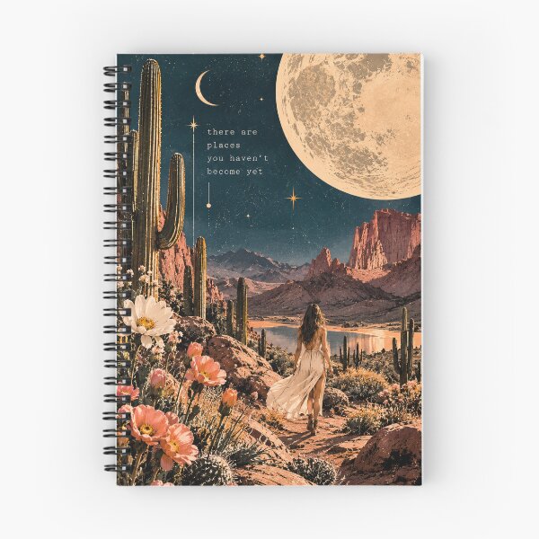 Item preview, There Are Places You Haven’t Become Yet Desert Moon Art designed and sold by MetaModel Editions.