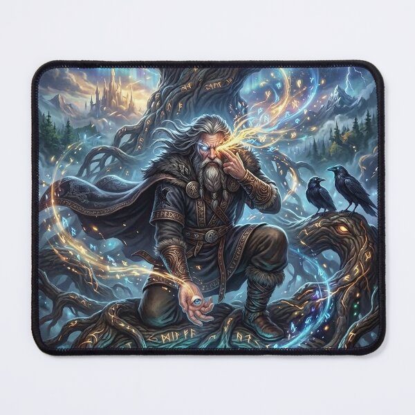 Item preview, Odin Sacrificing His Eye at the Ancient Yggdrasil designed and sold by Lucid Dream Pixel.