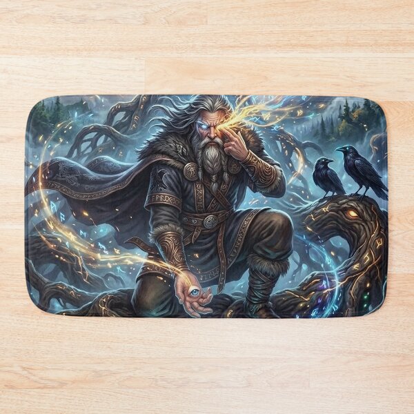 Item preview, Odin Sacrificing His Eye at the Ancient Yggdrasil designed and sold by Lucid Dream Pixel.