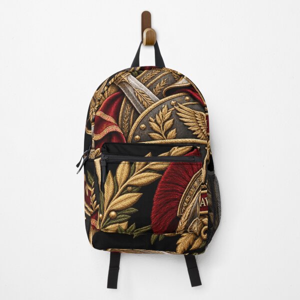 Item preview, Veni Vidi Vici Roman Warrior Embroidery – I Came I Saw I Conquered Latin Motto Art designed and sold by Emoji Emblems.
