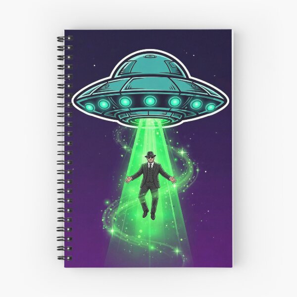 Item preview, UFO Beam Wise Guy Abduction Art designed and sold by Gangster-Design.