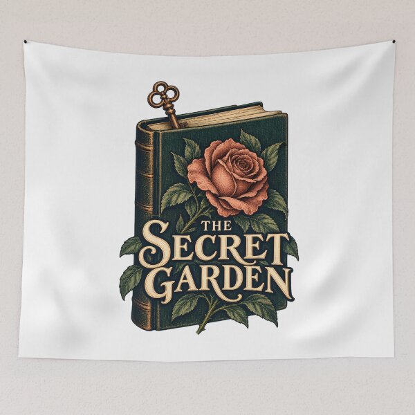 Item preview, The Secret Garden – Rosebound Book and Key designed and sold by Fenay Designs.