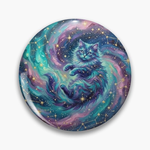 Item preview, Dynamic Galaxy Vortex Cat Acrylic Painting designed and sold by 0Zetgest.