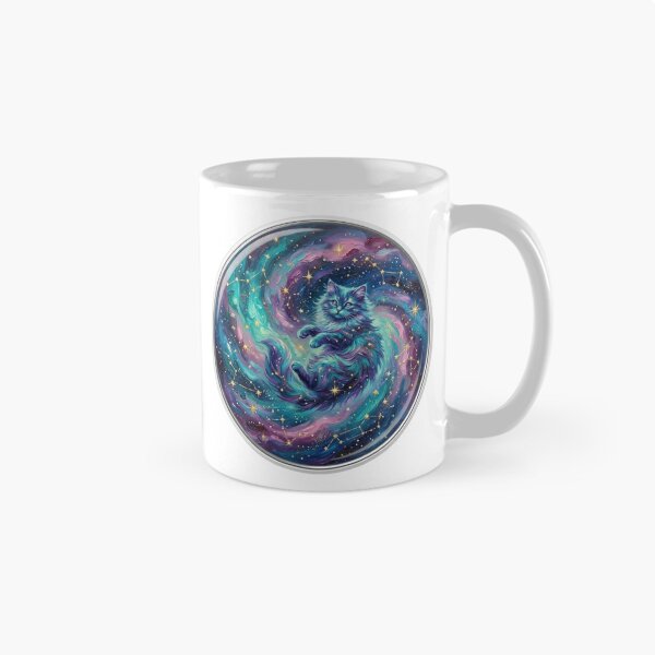 Item preview, Dynamic Galaxy Vortex Cat Acrylic Painting designed and sold by 0Zetgest.