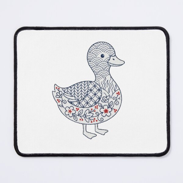 Item preview, duck in sashiko style pattern designed and sold by Maewshooter.