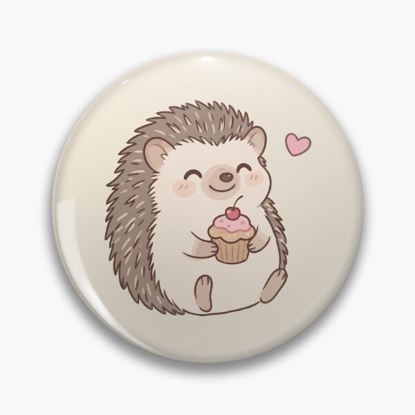 Item preview, Cute Hedgehog holding Cupcake designed and sold by Amir Faysal.