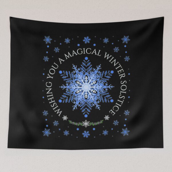 Item preview, Magical Winter Solstice Blue Snowflake designed and sold by NoeValdric.