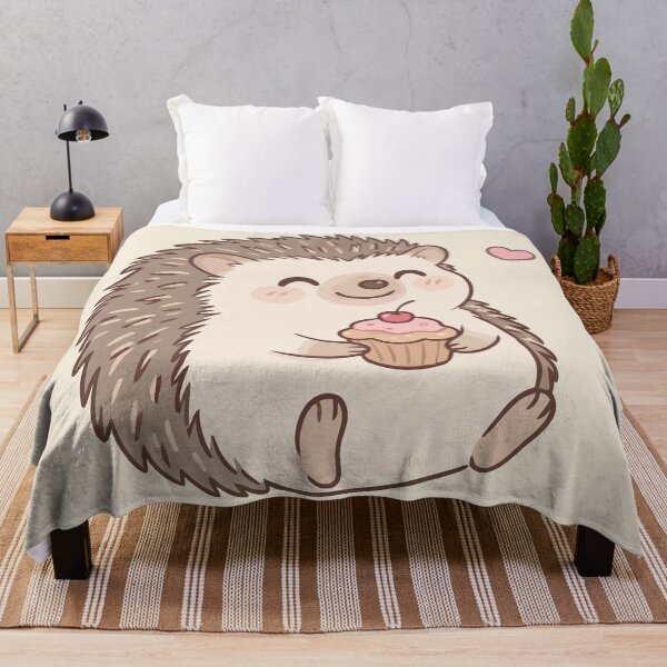 Item preview, Cute Hedgehog holding Cupcake designed and sold by Amir Faysal.