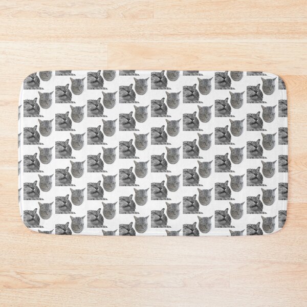 Item preview, Silly Tabby Cat Sleeping Floating Head Meme designed and sold by fahiko.