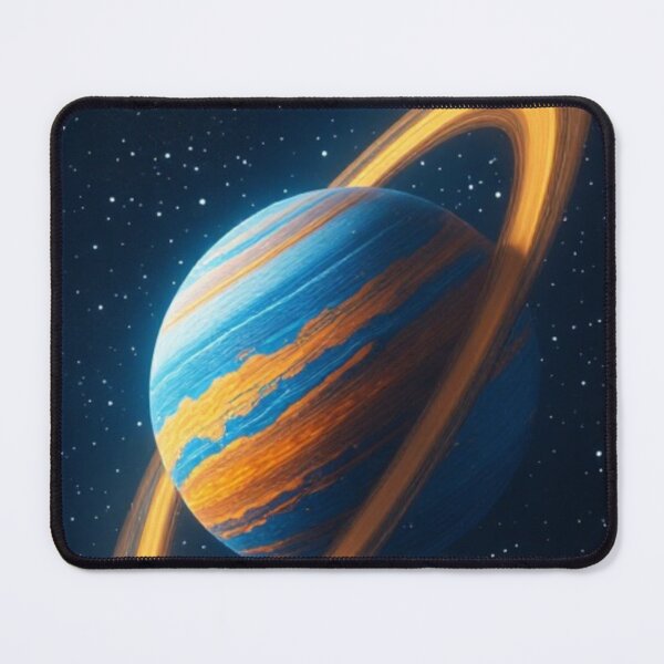 Item preview, Blue Orange Ringed Planet #2 designed and sold by Jadelight's AI Slop.