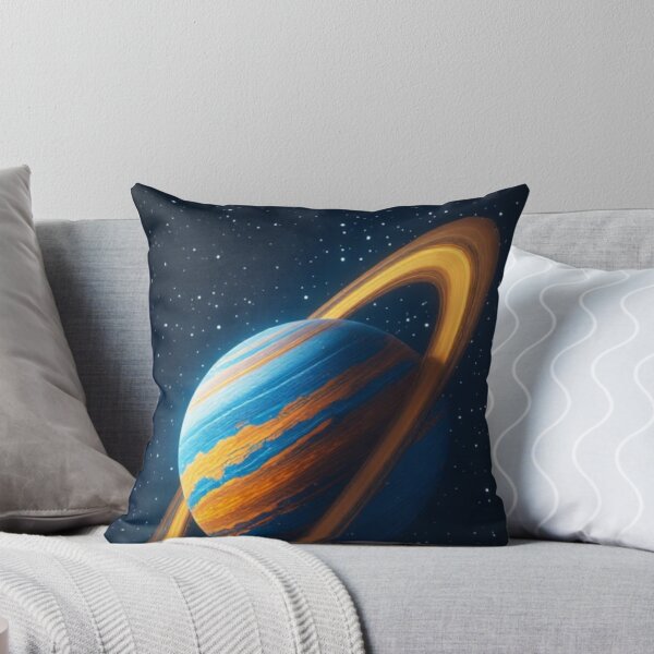 Item preview, Blue Orange Ringed Planet #2 designed and sold by Jadelight's AI Slop.