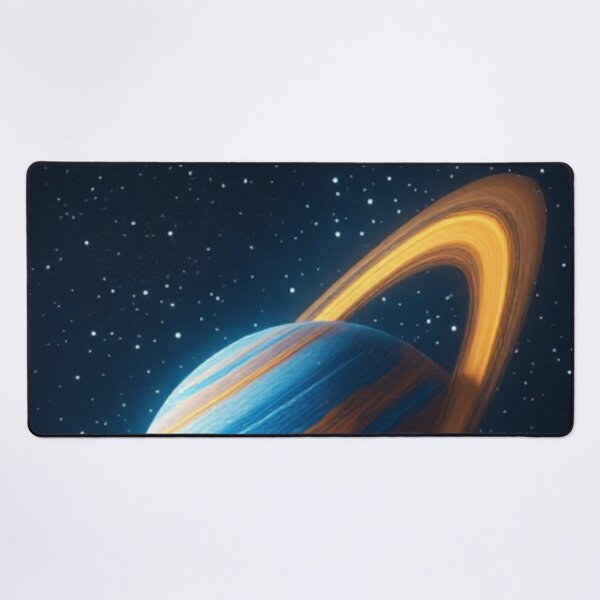 Item preview, Blue Orange Ringed Planet #2 designed and sold by Jadelight's AI Slop.