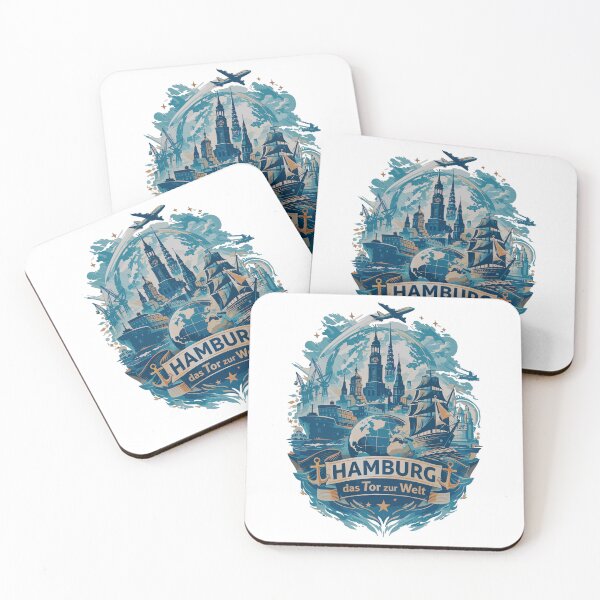 Item preview, Hamburg Silhouette – Gateway to the World Skyline Design designed and sold by Pineapple-Tree.