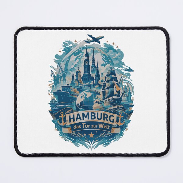 Item preview, Hamburg Silhouette – Gateway to the World Skyline Design designed and sold by Pineapple-Tree.