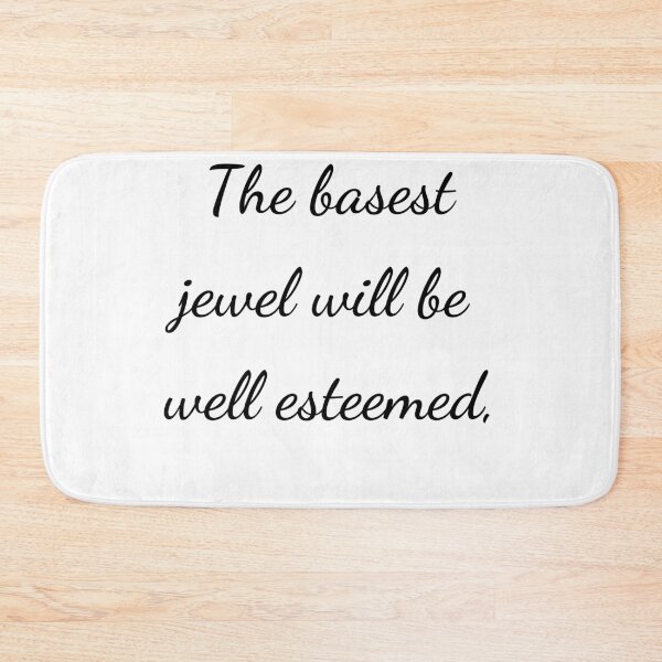 Item preview, “The basest jewel will be well esteemed,” - handwriting black designed and sold by ariksworld.