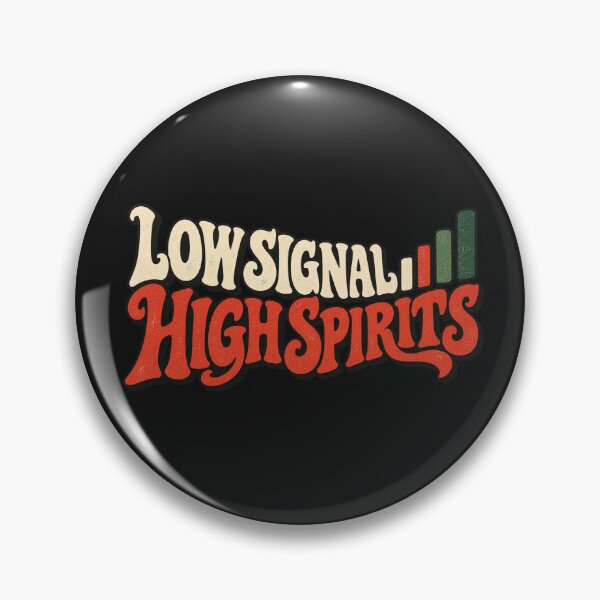 Item preview, Low Signal High Spirits – Vintage Offline Lifestyle designed and sold by Golden Era Studio.
