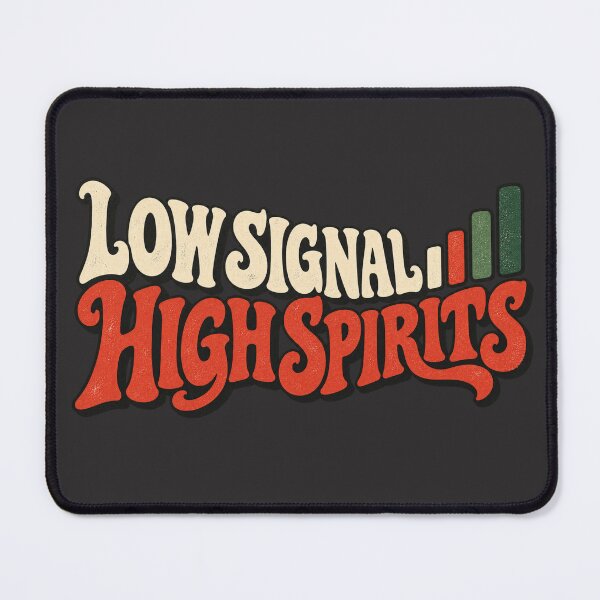 Item preview, Low Signal High Spirits – Vintage Offline Lifestyle designed and sold by Golden Era Studio.