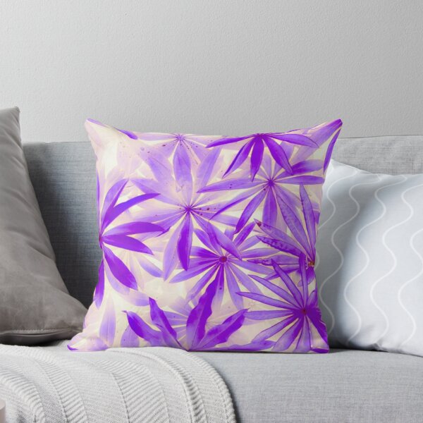 Item preview, Purple Tropical Leaf Pattern designed and sold by Dew Drop Designs.