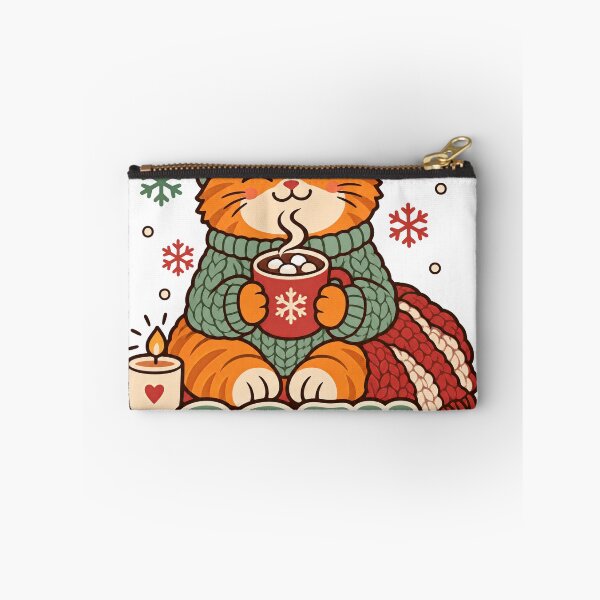 Item preview, Cozy Season Orange Cat Sipping Hot Cocoa designed and sold by Cozy Boo Club.
