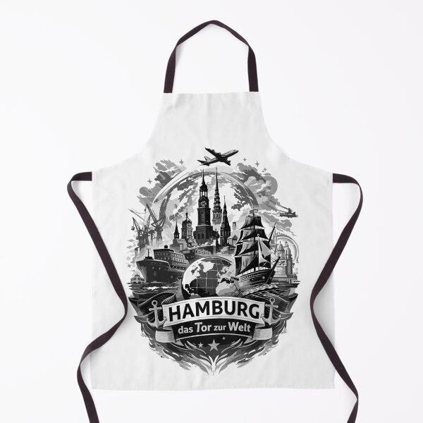 Item preview, Hamburg Skyline Silhouette – Gateway to the World Design designed and sold by Pineapple-Tree.