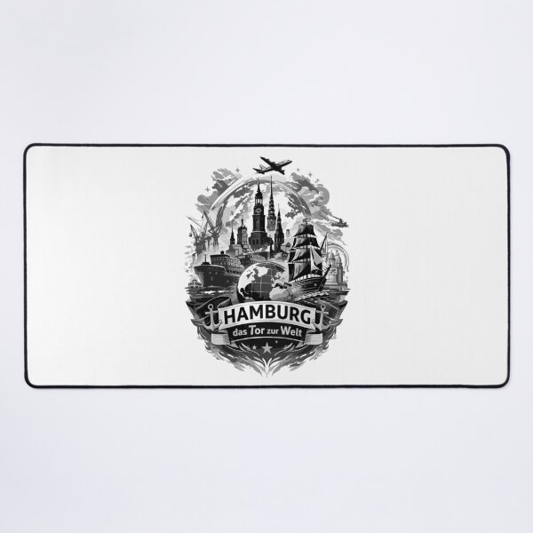 Item preview, Hamburg Skyline Silhouette – Gateway to the World Design designed and sold by Pineapple-Tree.