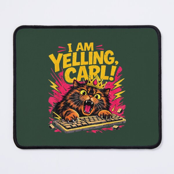 Item preview, Funny I Am Yelling Carl Donut Cat Meme Oversized T-Shirt designed and sold by PsychicMedium.