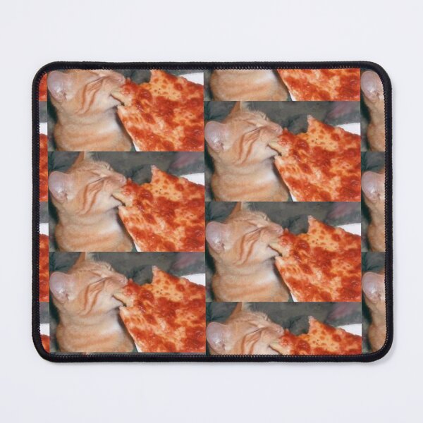 Item preview, Orange cat eating pizza designed and sold by Ratcatdoggg.