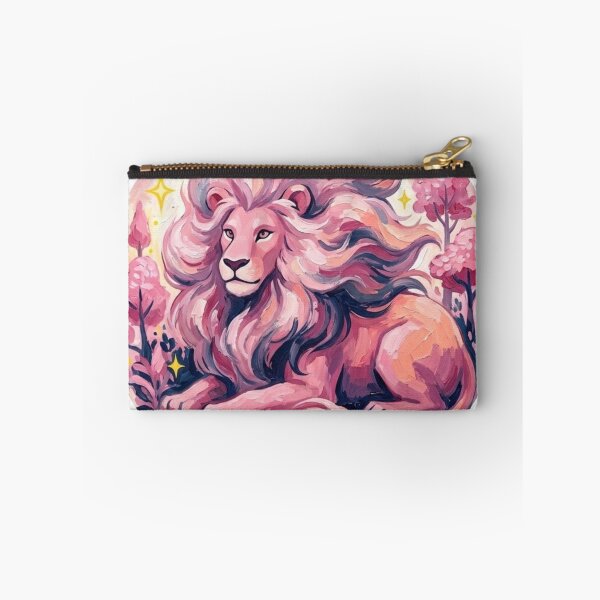 Item preview, Pink Lion Magical Dimension Painterly Button Art designed and sold by 0Zetgest.