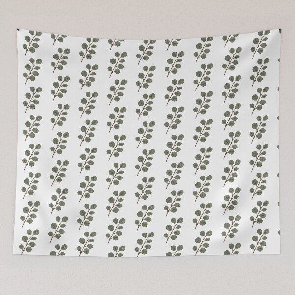 Item preview, Eucalyptus Branch Sage Green Winter Botanicals designed and sold by sdcreations210.
