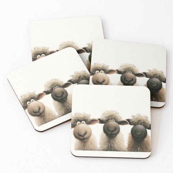 Item preview, Gorgeous Sheep ' The 3 Ewes ’ BY SHiRLeY MacARTHuR designed and sold by Shirley MacArthur Art.
