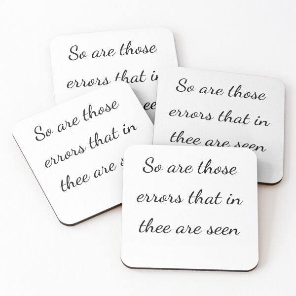 Item preview, “So are those errors that in thee are seen” - handwriting black designed and sold by ariksworld.
