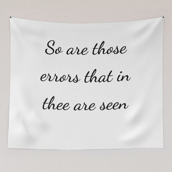 Item preview, “So are those errors that in thee are seen” - handwriting black designed and sold by ariksworld.